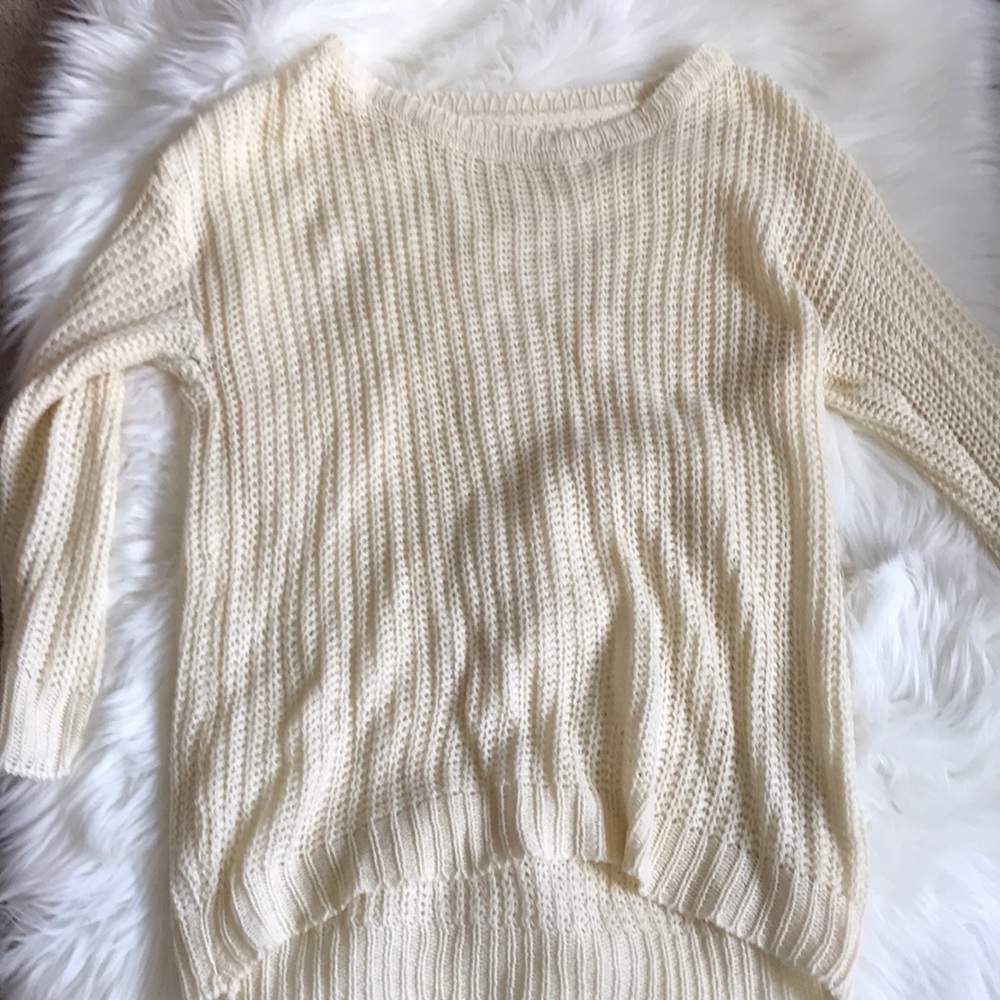 Cream knit sweater